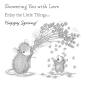 Preview: Spellbinders - Gummistempel Set "Spring Has Sprung Bundle" Cling Stamp