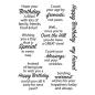 Preview: Stampendous - Stempelset "Birthday Messages" Clear Stamps