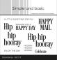 Preview: Simple and Basic - Stempelset "Hip Hip Hooray" Clear Stamps