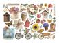 Preview: Stamperia - Stanzteile "Garden" Die Cuts Ephemera