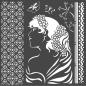 Preview: Stamperia - Schablone 18x18cm "Lady Side" Stencil  