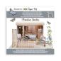 Preview: Stamperia - Designpapier "Romantic Garden House" Pop Up Kit 12x12 Inch - 2 Bogen