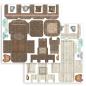 Preview: Stamperia - Designpapier "Casa Granada" Pop Up Kit 12x12 Inch - 2 Bogen