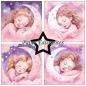 Preview: Paper Favourites - Designpapier "Sleeping Girl & Boy" Paper Pack 6x6 Inch - 24 Bogen