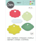 Preview: Sizzix - Stanzschablone "Aperture Labels #1" Thinlits Craft Dies by Olivia Rose