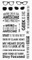 Preview: My Favorite Things Stempelset "Geek Is Chic" Clear Stamps