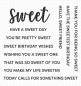 Preview: My Favorite Things Stempelset "Sweet Sentiments" Clear Stamps