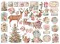 Preview: Stamperia - Stanzteile "Pink Christmas" Die Cuts