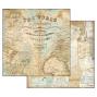 Preview: Stamperia - Designpapier "Around the World" Paper Pack 12x12 Inch - 10 Bogen