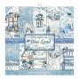 Preview: Stamperia - Designpapier "Blue Land" Paper Pack 12x12 Inch - 10 Bogen