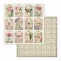 Preview: Stamperia - Designpapier "Spring Botanic" Paper Pack 12x12 Inch - 10 Bogen