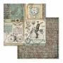 Preview: Stamperia - Designpapier "Voyages Fantastiques" Paper Pack 12x12 Inch - 10 Bogen