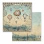 Preview: Stamperia - Designpapier "Voyages Fantastiques" Paper Pack 12x12 Inch - 10 Bogen