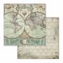 Preview: Stamperia - Designpapier "Voyages Fantastiques" Paper Pack 12x12 Inch - 10 Bogen