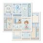 Preview: Stamperia - Designpapier "Little Boy" Paper Pack 12x12 Inch - 10 Bogen