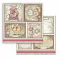 Preview: Stamperia - Designpapier "Alice 4 Cards" Paper Sheets 12x12 Inch - 10 Bogen