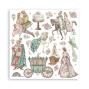 Preview: Stamperia - Designpapier "Sleeping Beauty" Paper Pack 12x12 Inch - 10 Bogen