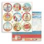 Preview: Stamperia - Designpapier "Christmas Patchwork Rounds" Paper Sheets 12x12 Inch - 10 Bogen