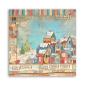 Preview: Stamperia - Designpapier "Christmas Patchwork Houses" Paper Sheets 12x12 Inch - 10 Bogen