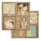 Preview: Stamperia - Designpapier "Klimt 4 Cards" Paper Sheets 12x12 Inch - 10 Bogen