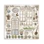 Preview: Stamperia - Designpapier "Romantic Garden House" Paper Pack 12x12 Inch - 10 Bogen