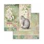 Preview: Stamperia - Designpapier "Orchids and Cats" Paper Pack 8x8 Inch - 10 Bogen