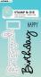 Preview: Studio Light - Stempel & Stanzschablone "Happy Birthday" Stamp & Dies