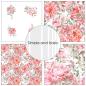 Preview: Simple and Basic - Designpapier "Opulent Pink Flowers" Paper Pack 12x12 Inch - 8 Bogen 