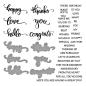 Preview: Stampendous - Stempelset & Stanzschablone "All the Sentiments" Stamp & Dies