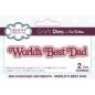 Preview: Creative Expressions - Stanzschablone "World's Best Dad" Shadowed Sentiments Dies Mini Design by Sue Wilson