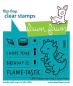 Preview: Lawn Fawn - Stempelset "Little Dragon Flip Flop" Clear Stamps