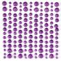 Preview: Craft Consortium - Halbperlen "Purple" Adhesive Dew Drops 143 Stk.