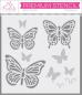 Preview: My Favorite Things - Schablone 6x6 Inch "Flutterbys" Stencil