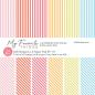 Preview: My Favorite Things - Designpapier "Soft Stripes" Paper Pad 6x6 Inch - 24 Bogen