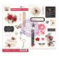 Preview: Prima Marketing - Aufkleber "Magnolia Rouge" Chipboard Sticker 