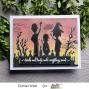 Preview: Picket Fence Studios - Schablone "Be Spooky Together" Stencil 6x6 Inch