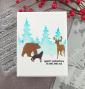 Preview: Picket Fence Studios - Schablone "Winter Forest Scenery" Slim Line Stencil 4x10 Inch