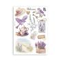 Preview: Stamperia - Washi Papier "Lavender" Washi Pad 14,8x21cm - 8 Bogen