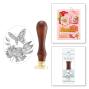 Preview: Spellbinders - Wachssiegel Stempel "Peony Butterfly" Wax Seal Stamp