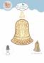 Preview: Elizabeth Craft Designs - Stanzschalone "Joyous Ornament Bell" Dies