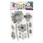 Preview: Studio Light - Stempelset "Playful flowers" Clear Stamps Design by Art by Marlene