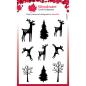 Preview: Woodware - Stempelset "Paintable Baubles Reindeer Fillers" Clear Stamps Design by Jane Gill