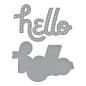 Preview: Spellbinders - Stanzschablone "Stitched Hello" Dies