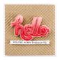 Preview: Spellbinders - Stanzschablone "Stitched Hello" Dies