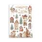 Preview: Stamperia - Washi Papier "Gear up for Christmas" Washi Pad 14,8x21cm - 8 Bogen