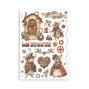 Preview: Stamperia - Washi Papier "Gear up for Christmas" Washi Pad 14,8x21cm - 8 Bogen