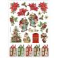 Preview: Stamperia - Decopatch Papier "Christmas" Decoupage A4 - 6 Bogen  