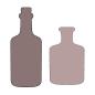 Preview: Stamperia - Holzteile "Bottles" MDF Crafty Shapes Blanks