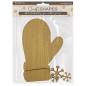 Preview: Stamperia - Holzteile "Gloves and Snowflakes" MDF Crafty Shapes Blanks