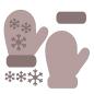 Preview: Stamperia - Holzteile "Gloves and Snowflakes" MDF Crafty Shapes Blanks